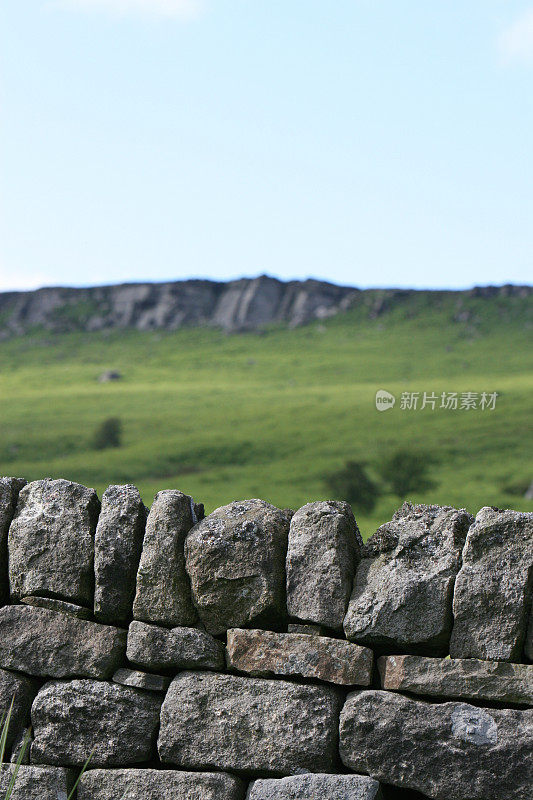 Drystone Wall - Stanage Edge，英国